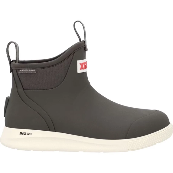Xtratuf Women's Ankle Deck Boot Sport Image in Dark Gull Gray