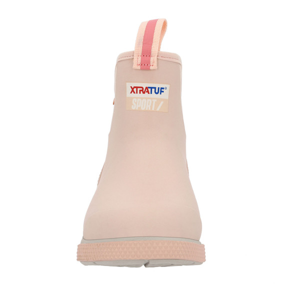 Xtratuf Women's Ankle Deck Boot Sport Front Image in Blush Peach