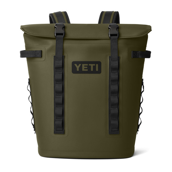 Yeti Hopper M20 Backpack Soft Cooler Front Image in Olive Black