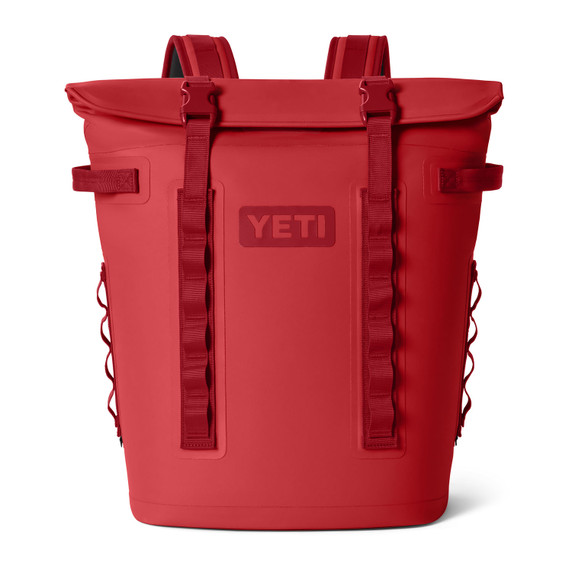 Yeti Hopper M20 Backpack Soft Cooler Front Image in Rescue Red