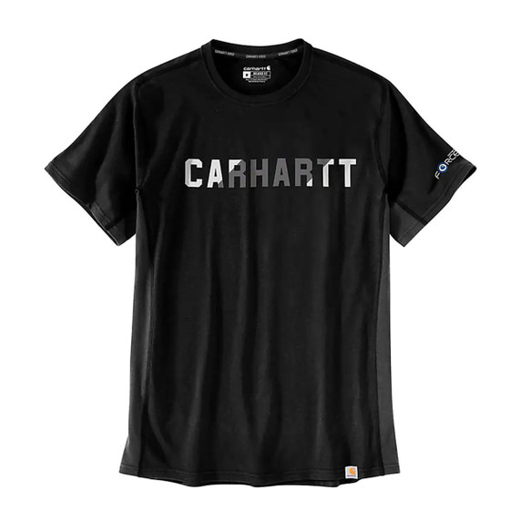 Carhartt Force Relaxed Fit Midweight Short-Sleeve Graphic T-Shirt Image in Black