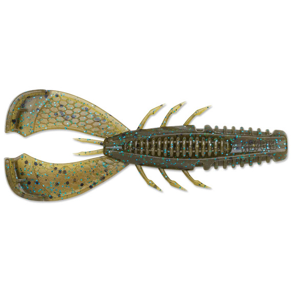 Crush City Cleanup Craw, Green Pumpkin Blue