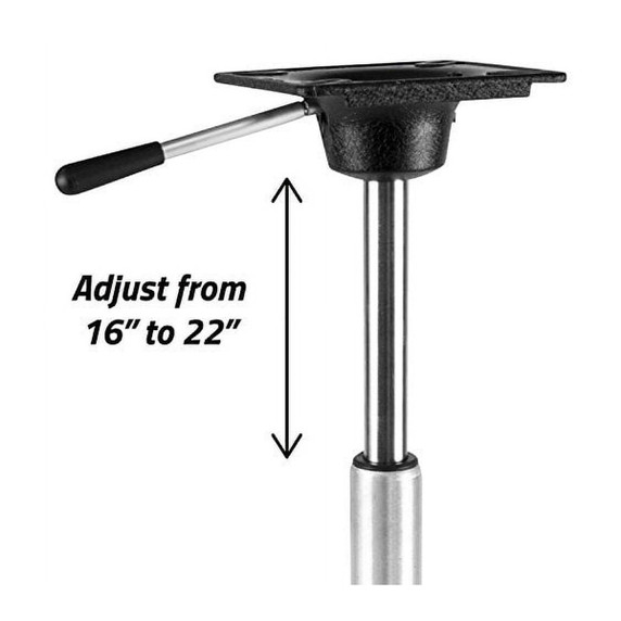 Wise Boat Seats King Pin Air Power Rise Pro Casting Seat Pedestal Image