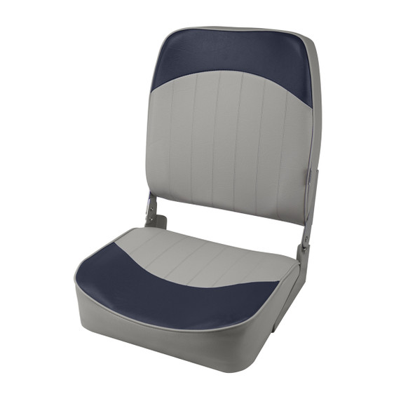 Wise Boat Seats Standard High-Back Boat Seat Image in Wise Grey Wise Navy