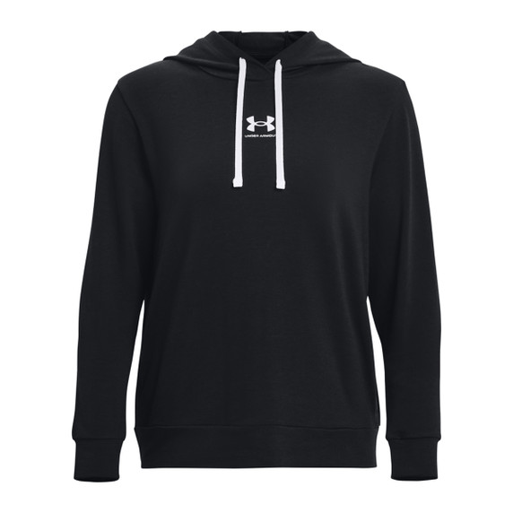Under Armour Women's Rival Terry Hoodie Image in Black