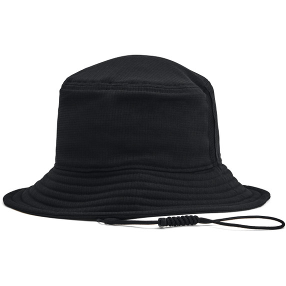 Under Armour Iso-Chill ArmourVent Bucket Hat Back Image in Black