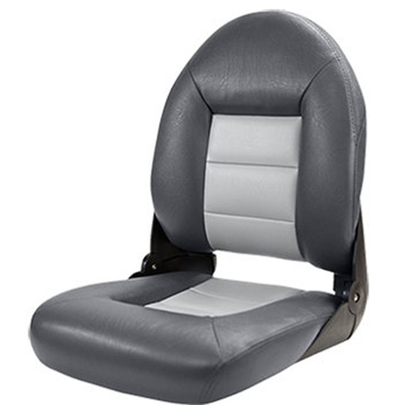 Tempress NaviStyle High-Back Boat Seat Image in Charcoal Gray