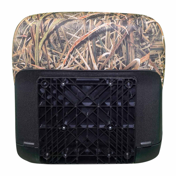Tempress NaviStyle High-Back Boat Seat Bottom Image in Mossy Oak Shadow Grass/Black