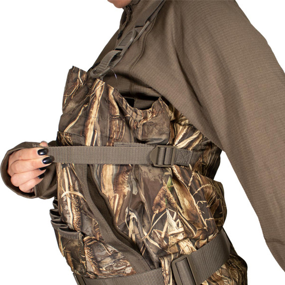 Rogers Lady Hunter 2-in-1 Insulated Breathable Wader Side Strap Image in Realtree Max 7