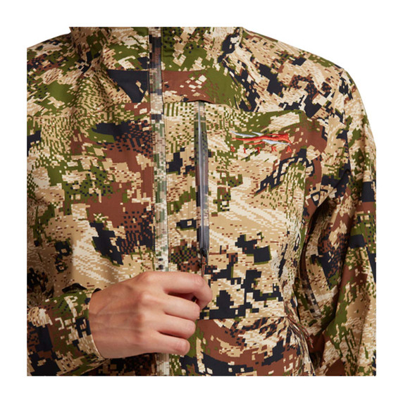 Sitka Women's Dew Point Jacket Zipper Image in Subalpine