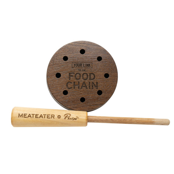 Phelps Game Calls MeatEater X Phelps Crystal-Over-Slate Turkey Pot Call Back Image