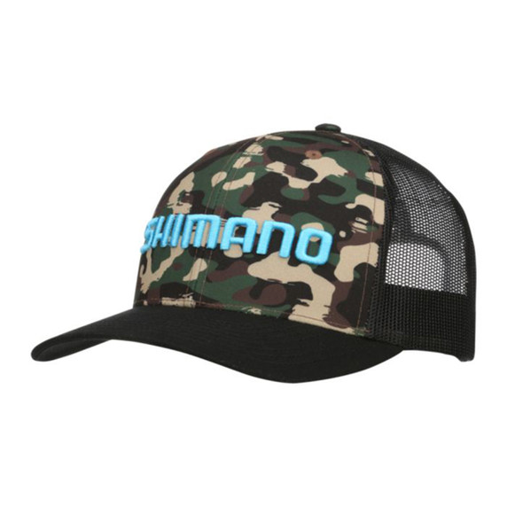 Shimano Printed Trucker Cap Image in Camo