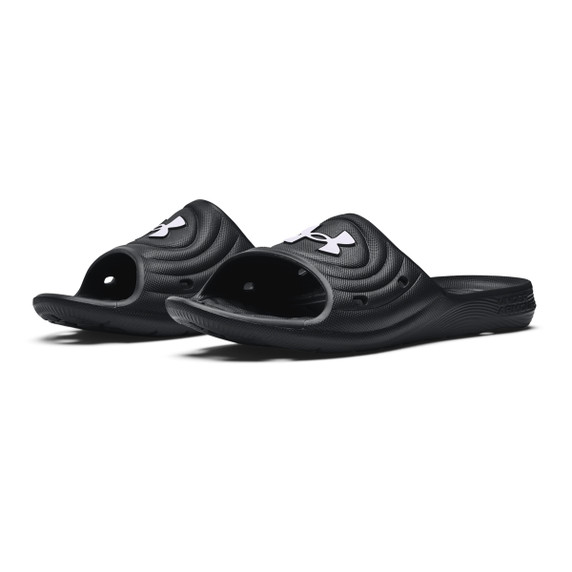 Under Armour Men's Locker IV Slides Pair Image in Black