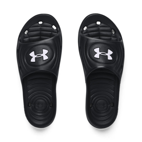 Under Armour Men's Locker IV Slides Top Image in Black