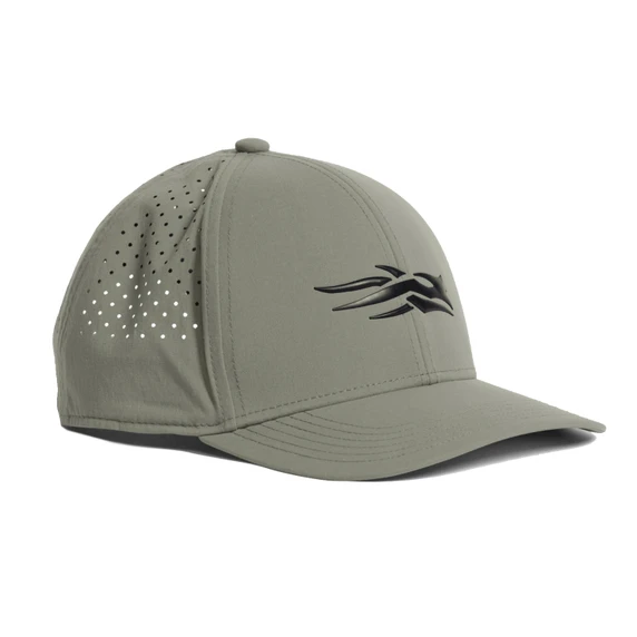 Sitka Icon Plus Mid Pro Trucker Hat Image in Hemlock Green