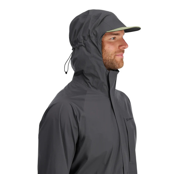 Simms Waypoints Rain Jacket Hood Image in Slate