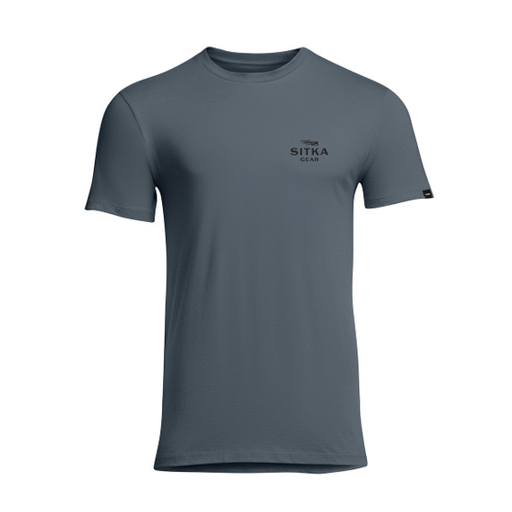 Sitka Roost Tee Front Image in Thunder