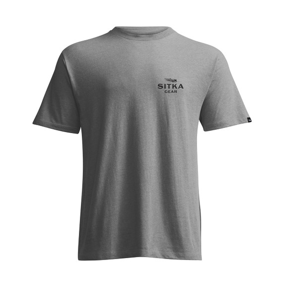 Sitka Roost Tee Front Image in Medium Grey Heather