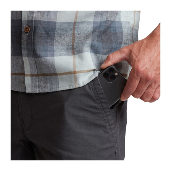 Sitka Tarmac 10" Shorts Left Pocket Image in Lead