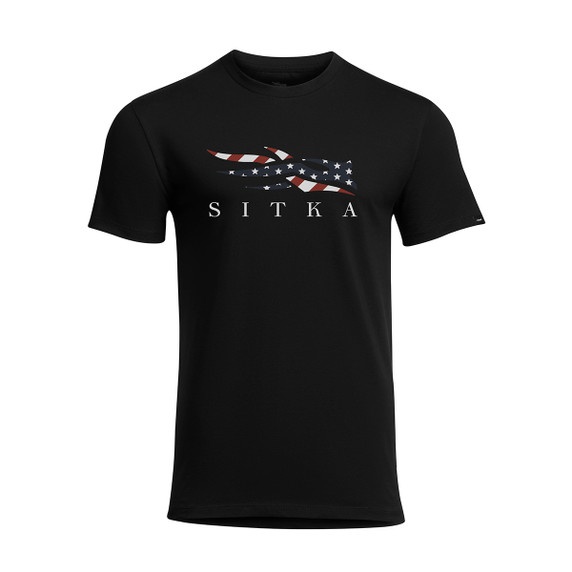 Sitka Icon Flag Tee Image in Sitka Black