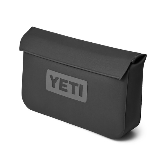 Yeti Sidekick Dry 3L Gear Case Angled Image in Charcoal