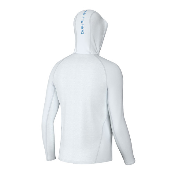 Huk Icon Hoodie Back Image in White