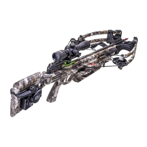 TenPoint Titan 400 ACUdraw Silent Crossbow Package in Vektra Camo Angled Image