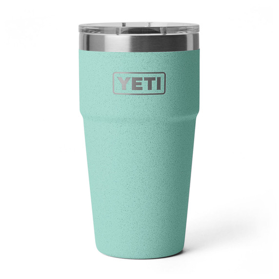 Yeti Rambler 20 oz. Stackable Cup with MagSlider Lid Image in Sea Stone