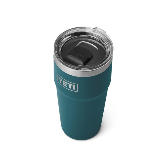 Yeti Rambler 20 oz. Stackable Cup with MagSlider Top Image in Agave Teal