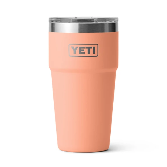 Yeti Rambler 20 oz. Stackable Cup with MagSlider Lid Image in Peach