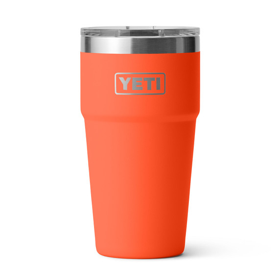 Yeti Rambler 20 oz. Stackable Cup with MagSlider Lid Image in Papaya