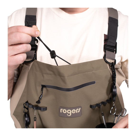 Rogers Sporting Goods Elite Fishing Waders Top Cinch Image