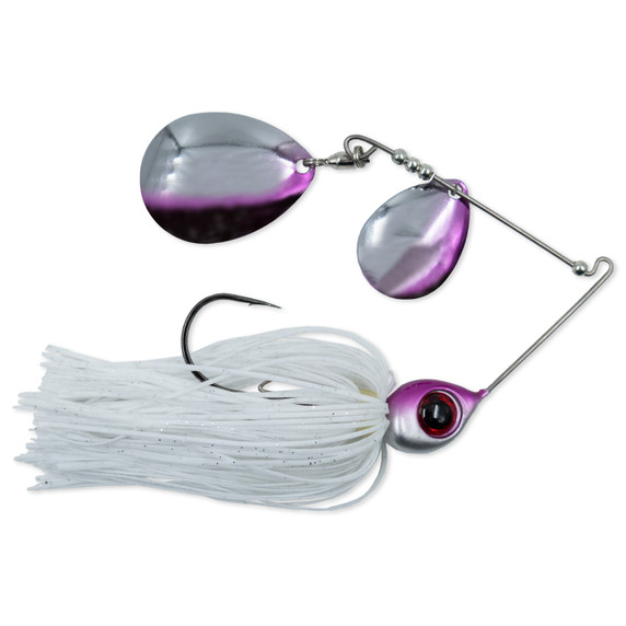 Head Hunter Lures Nasty 50/50 Double Colorado Spinnerbait in Purple Shiner