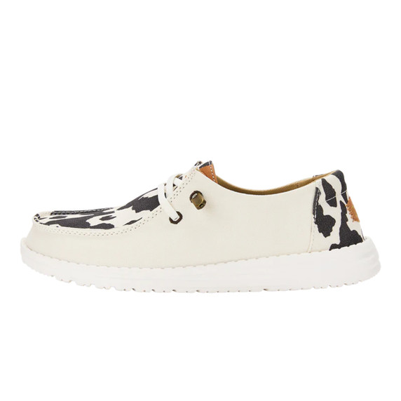 Wendy Animal Women's Shoe Image in White Cow