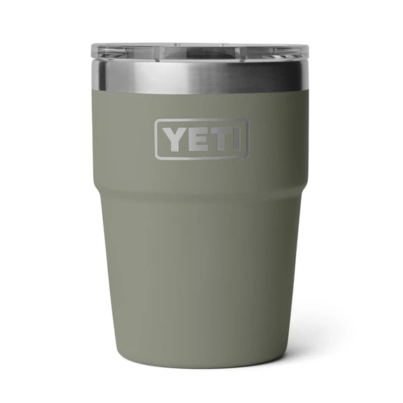 Yeti Rambler 16 oz. Stackable Cup with Magslider Lid Single Image in Pampa Green