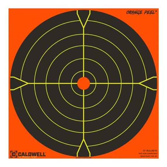 Orange Peel Bullseye 5.5" Targets - 10 Sheets