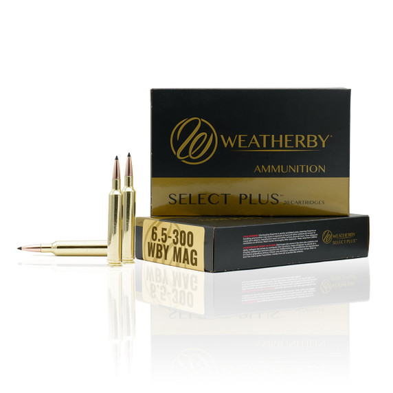Weatherby 6.5-300 Weatherby 140 Grain 3275 FPS Interlock Select Plus Rifle Ammunition - Box of 20 Image