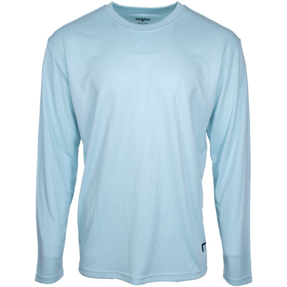 image of Rogers Avert Long Sleeve with Sun and Bug Protection Product in Light Blue.