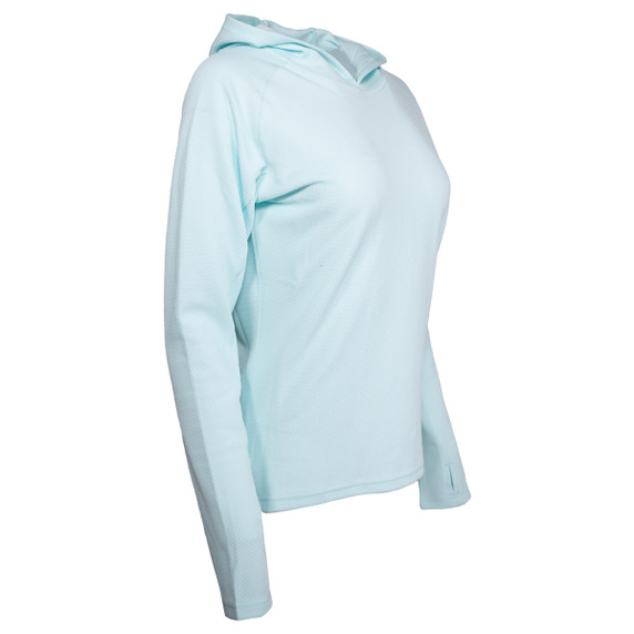 tilted image of Rogers Women's Avert Lightweight Hoodie with Bug Protection.