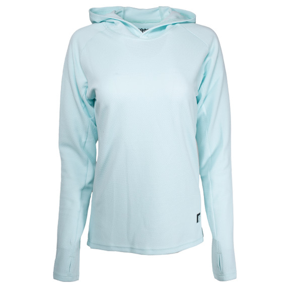 image of Rogers Women's Avert Lightweight Hoodie with Bug Protection in Light Blue.