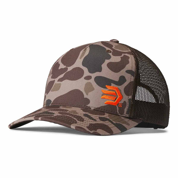 Duck Camo Trucker Hat - Brown