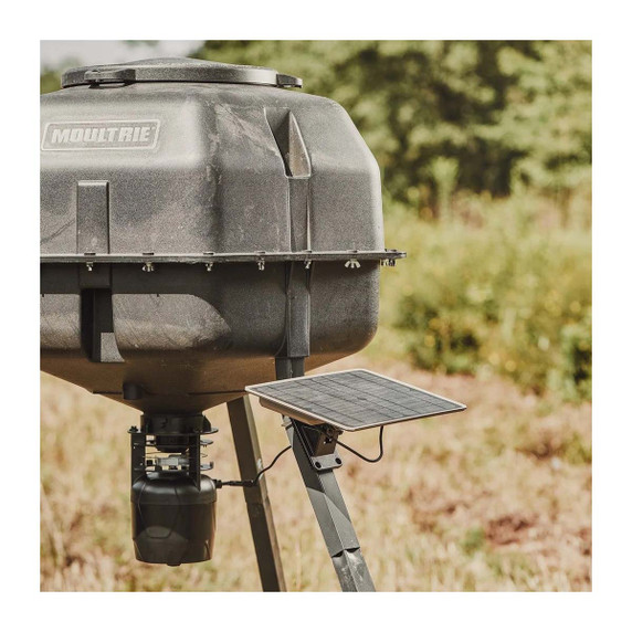 Moultrie Mobile 10 Watt Universal Solar Power Pack On Feeder Image