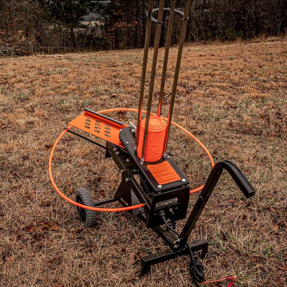 FlyWay 80 Clay Thrower with Wireless Remote and Cart