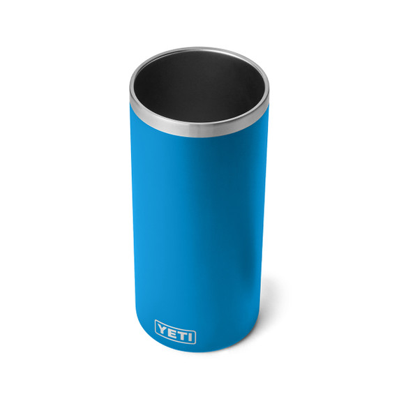 Yeti Rambler Wine Chiller  with Wine Top Image in Big Wave Blue