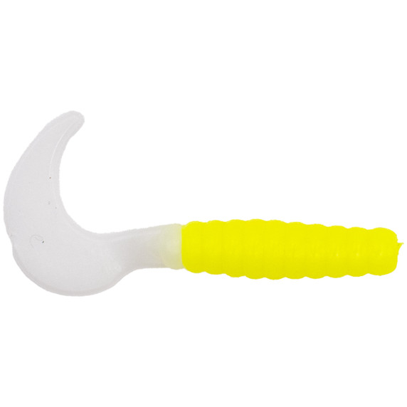 Image of the Rogers 2" Jester in Chartreuse/White.