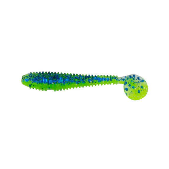 image of Rogers 2" Prankster Swim Bait in Blue Sparkle Chartreuse Pepper Sparkle