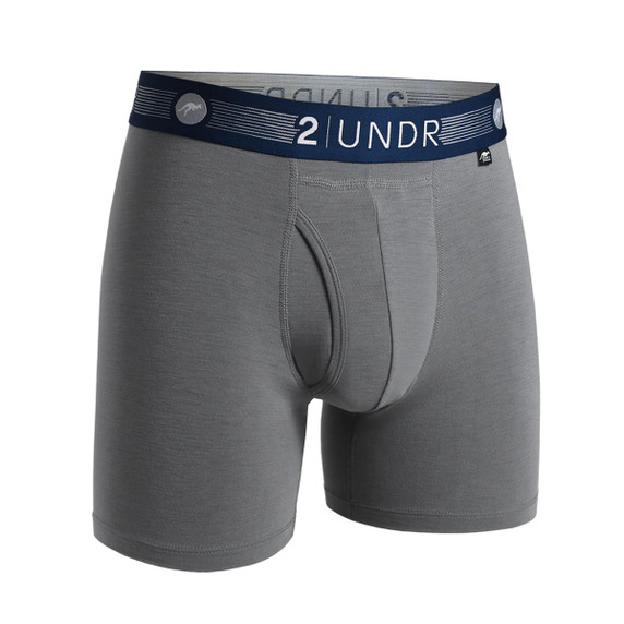 2UNDR Flow Shift Boxer Briefs Image in Grey