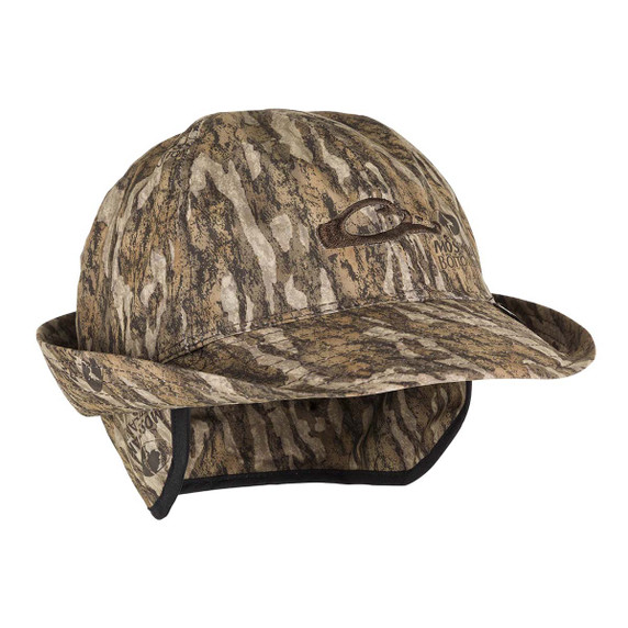 Drake GORE-TEX Jones Waterfowl Hat Image in Mossy Oak Bottomland