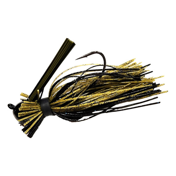 Image of the Chompers Eraser Finesse Jig in Green Pumpkin-Black