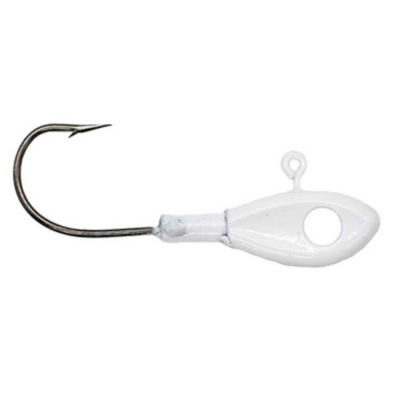 Image of the Eye Hole Minnow Head Jig Head in White